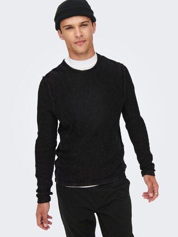 Pullover 'PAVO' di Only & Sons in nero