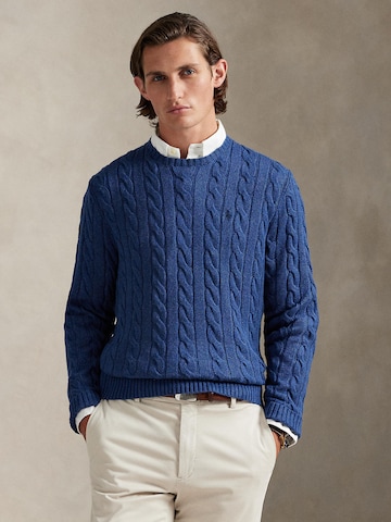 Polo Ralph Lauren Regular fit Πουλόβερ 'DRIVER' σε μπλε: μπροστά