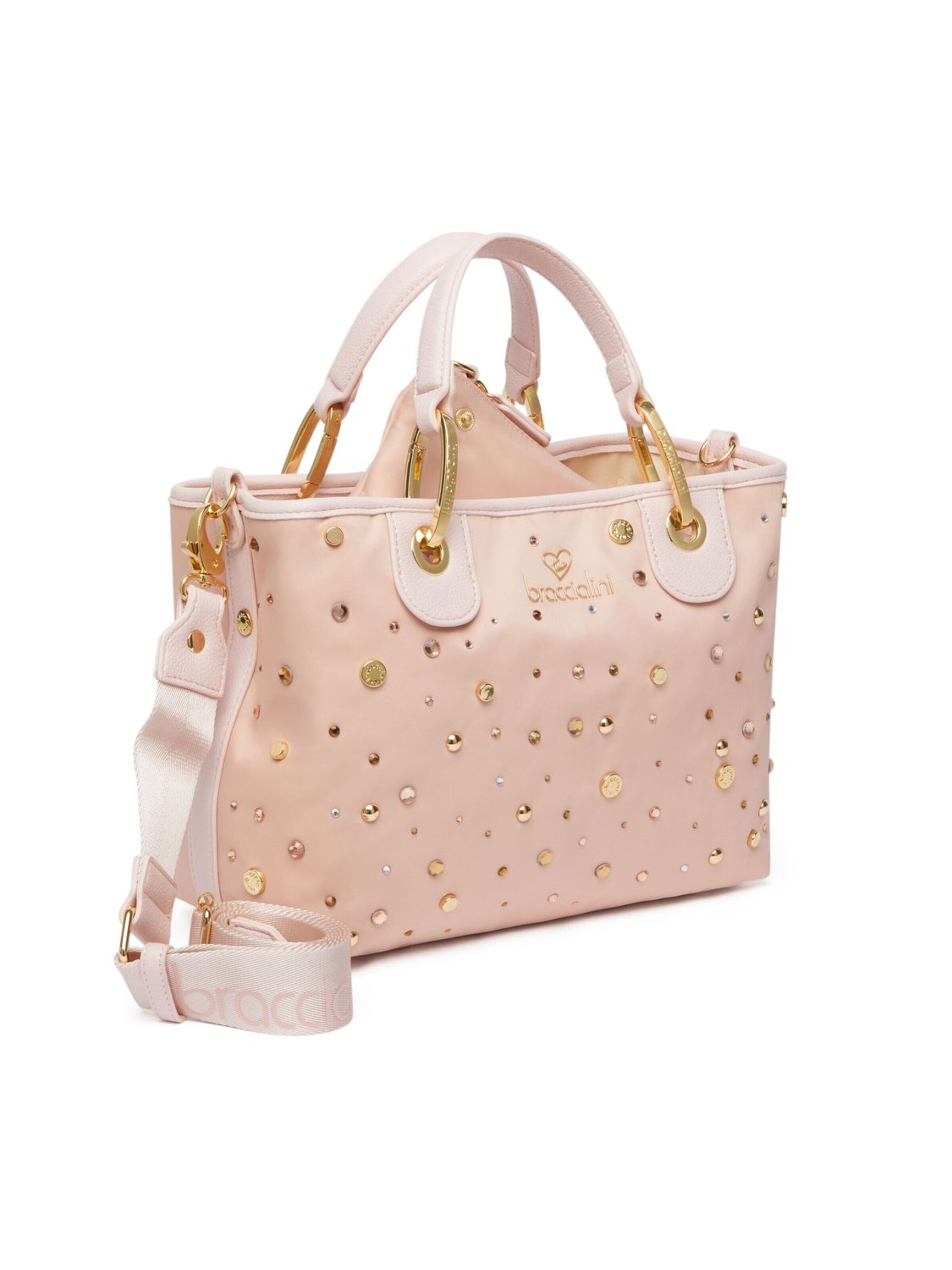 Borsa a mano 'Beth Strass' di Braccialini in rosa
