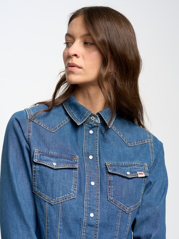 BIG STAR Bluse 'Western' in Blau