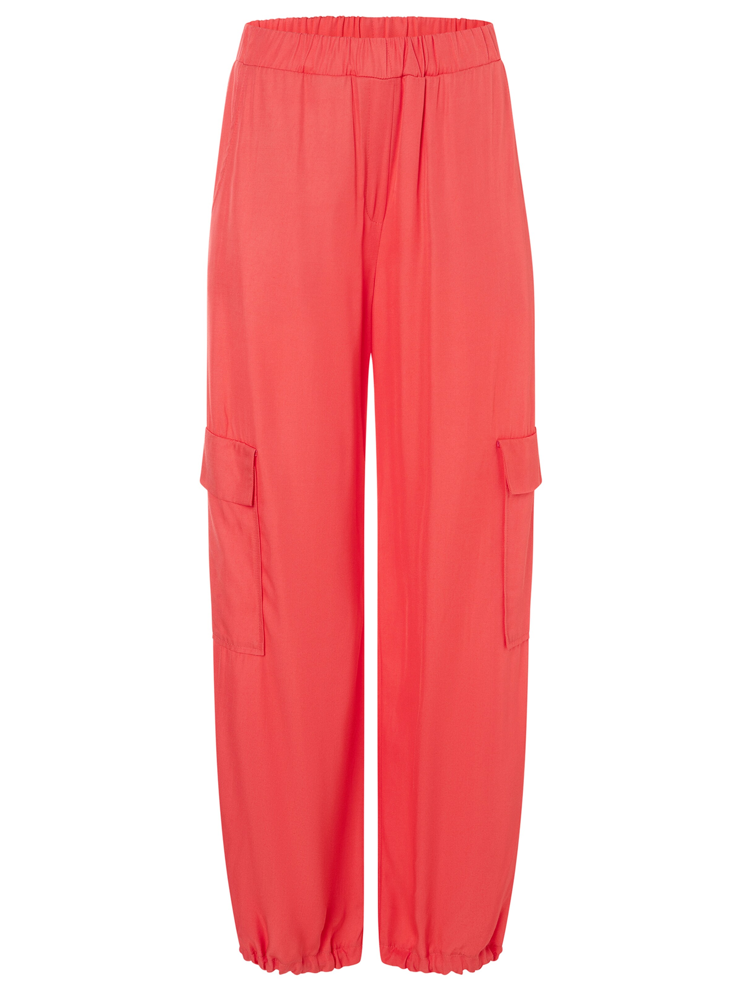 Ana Alcazar Tapered Cargo trousers 'Zapasa' in Red: front