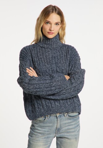 DreiMaster Vintage Trui in Blauw: voorkant