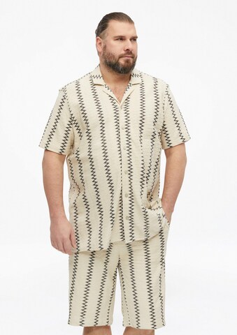 Coupe regular Chemise s.Oliver Red Label Big & Tall en beige : devant