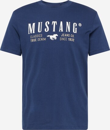 MUSTANG T-Shirt 'Alex' in Blau: predná strana