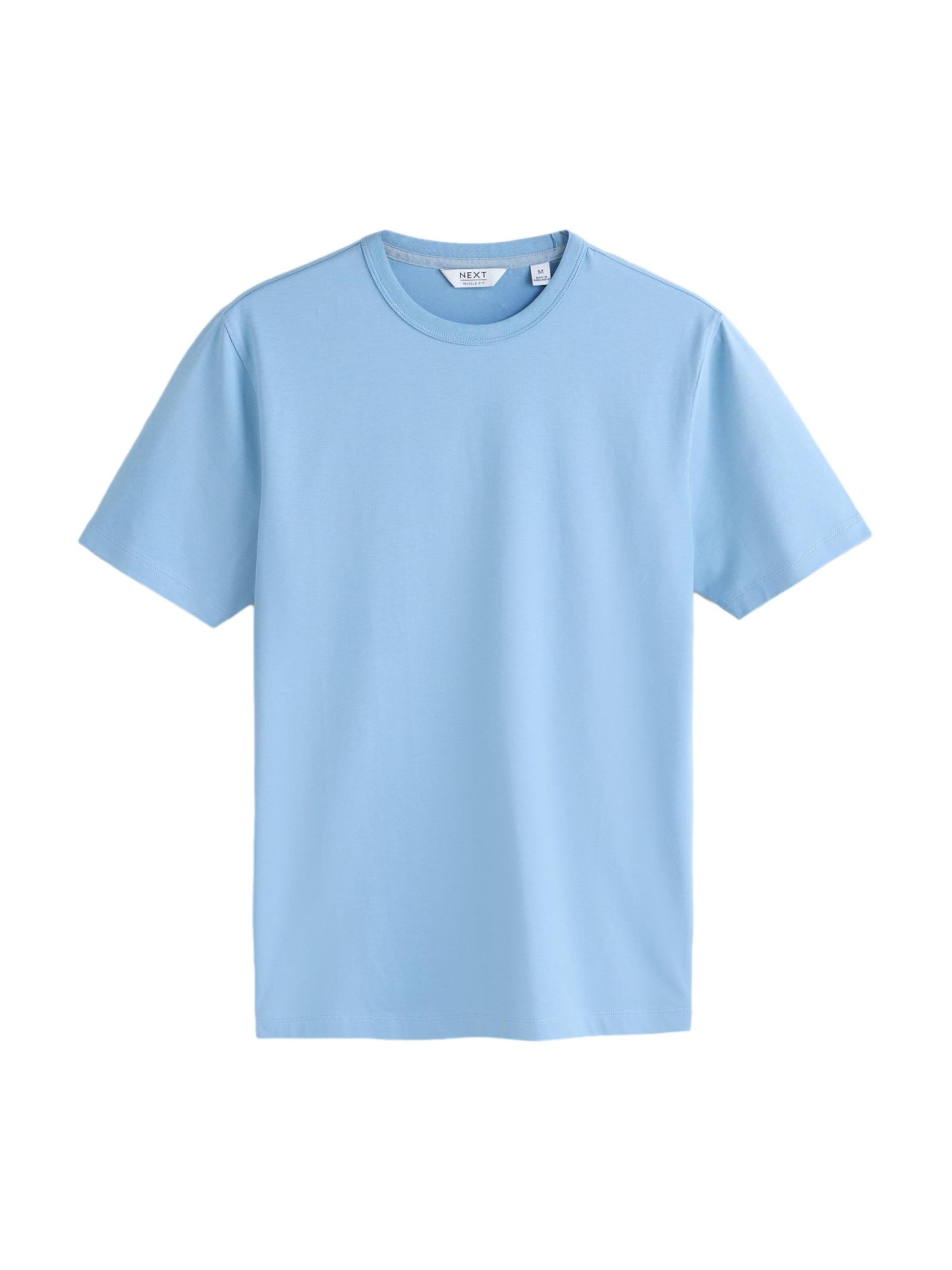 T-Shirt Next en bleu : devant