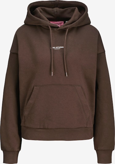 JJXX Sweater majica 'JXStudio Vesterbro' u tamno smeđa / bijela, Pregled proizvoda