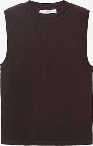 MANGO Knitted top 'ALMIBI' in Brown: front