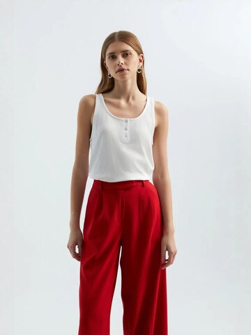 Top di Hiccup in bianco: frontale