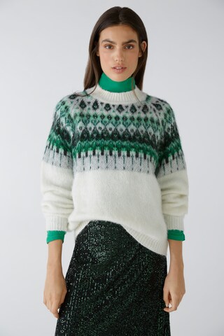 Pullover di OUI in bianco: frontale