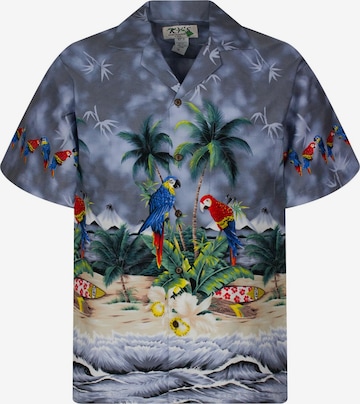 Coupe regular Chemise 'Papagei' KY's en gris : devant