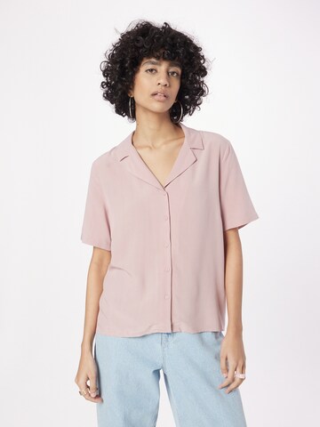 PIECES Blouse 'Olivia' in Roze: voorkant