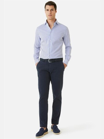 Boggi Milano Slimfit Hose in Blau