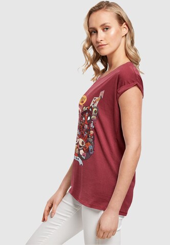 ABSOLUTE CULT T-Shirt 'Deadpool - Merchandise Royalties' in Rot