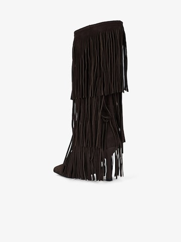 GISEL MOIRE Boots in Bruin