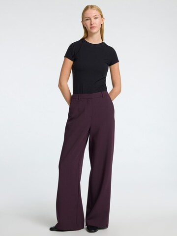 SELECTED FEMME Regular Bandplooibroek in Lila