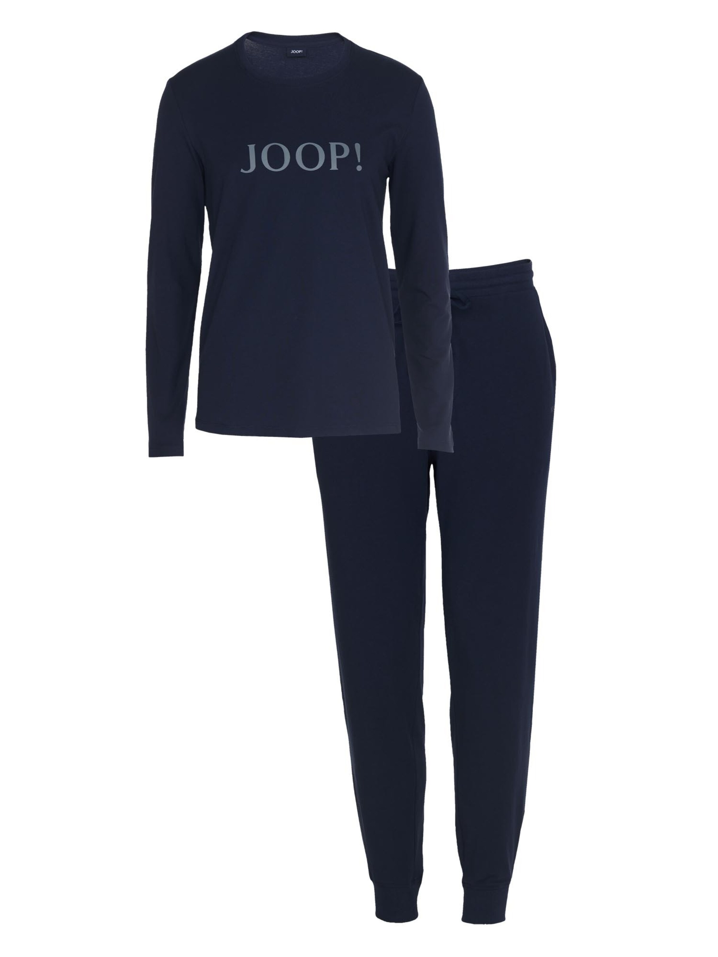 JOOP! Pyjama lang 'Comfort' in Blauw: voorkant