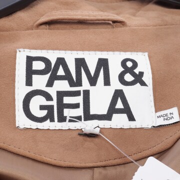 Pam&Gela Lederjacke / Ledermantel M in Braun