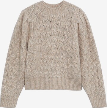 Pull-over 'Trencio' MANGO en beige : devant