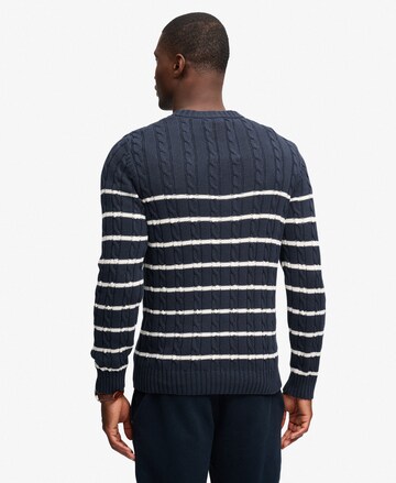 Superdry & Co Sveter 'Studios' - Modrá