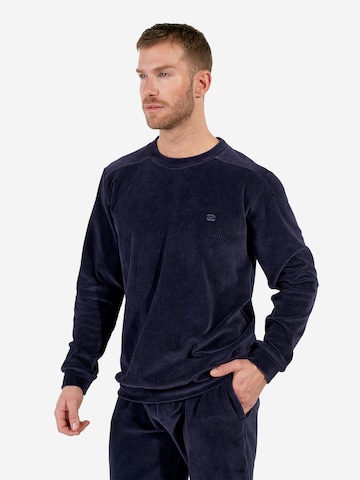Pyjama long ' Ronnie Homewear ' HOM en bleu : devant