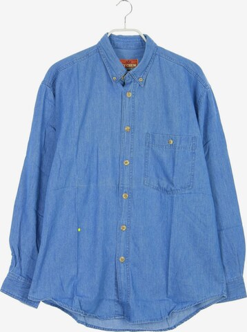 Ivy Crew Button Up Shirt in M in Blue: front