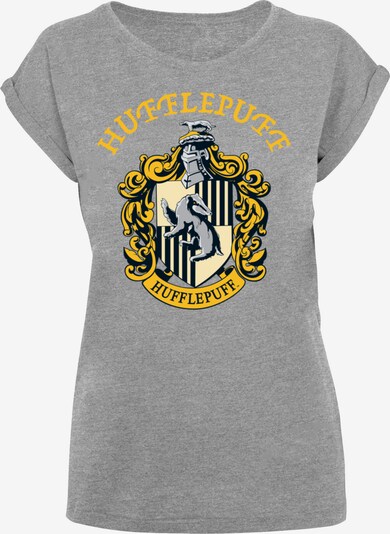 Maglietta 'Harry Potter Hufflepuff Crest' F4NT4STIC di colore blu notte / giallo scuro / grigio, Visualizzazione prodotti