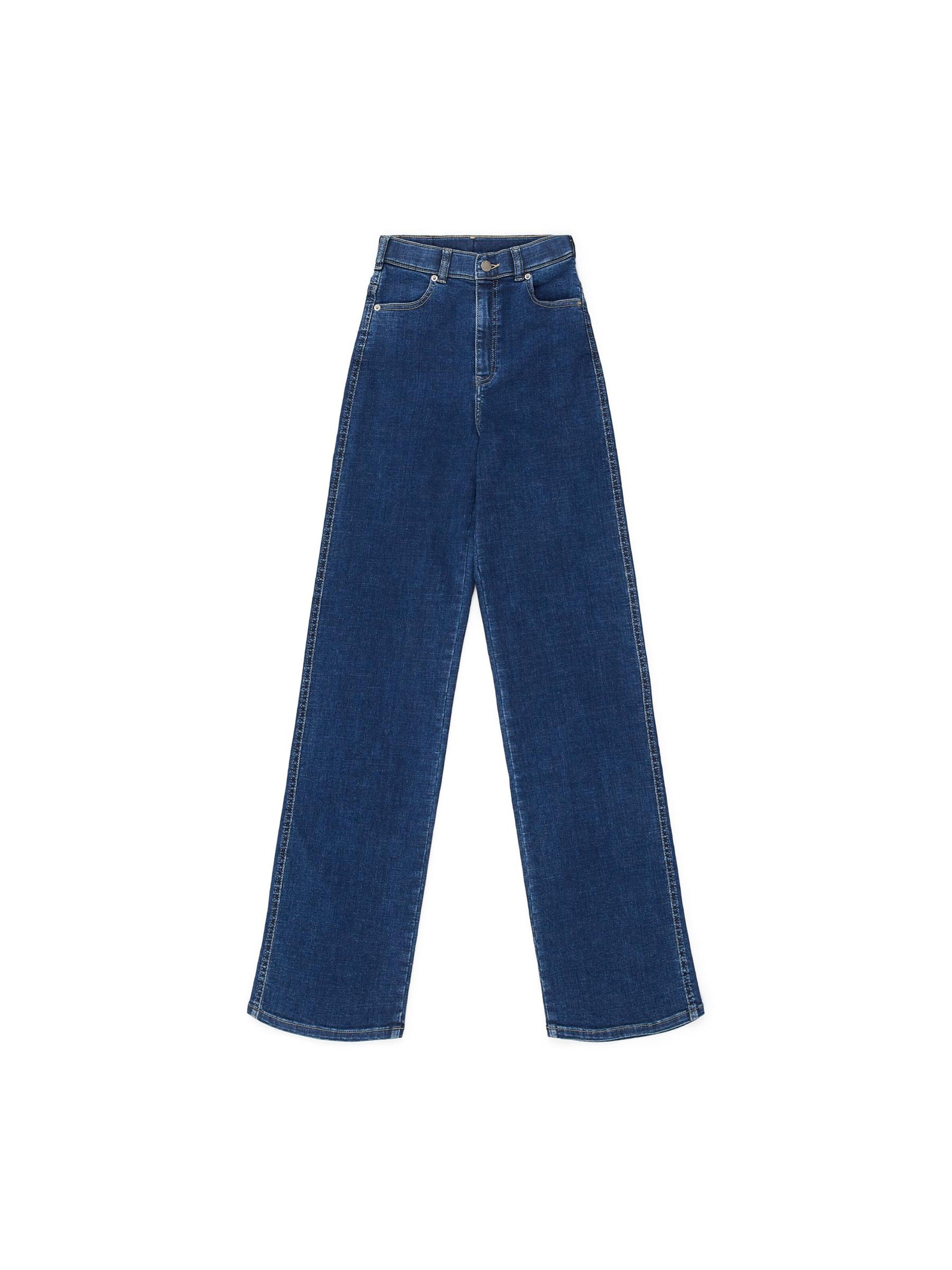 Dr. Denim Jeans 'Moxy High Straight Jeans' in Blue: front
