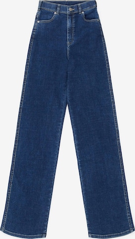 Dr. Denim Jeans 'Moxy High Straight Jeans' in Blauw: voorkant