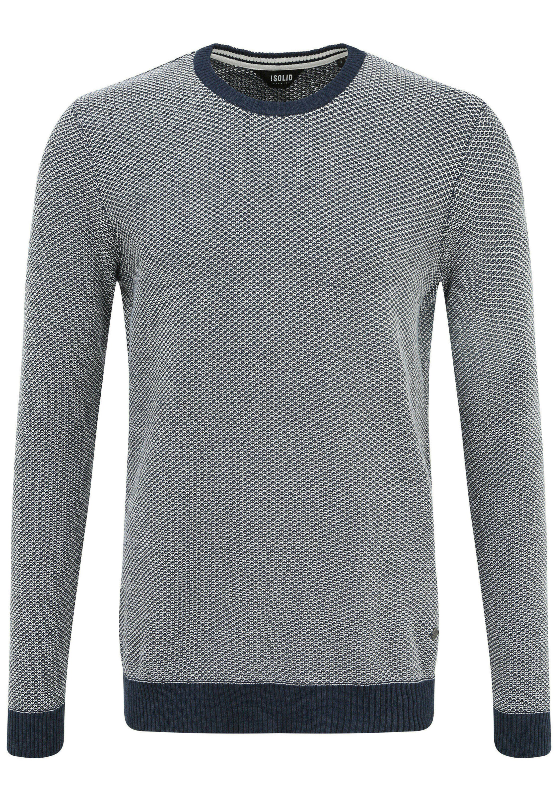 !Solid - Pullover 'Dumon' em branco: frente