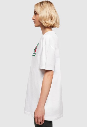 Merchcode T-Shirt 'Naughty By Nature' in Weiß