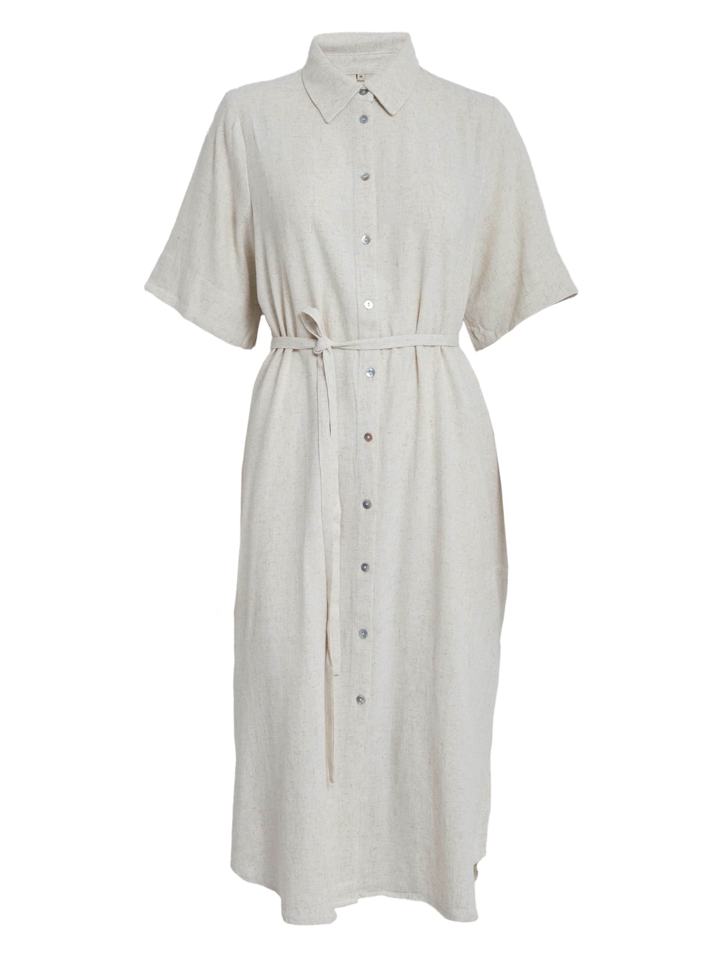 Peppercorn - Vestido camisero 'Hannah' en beige: frente