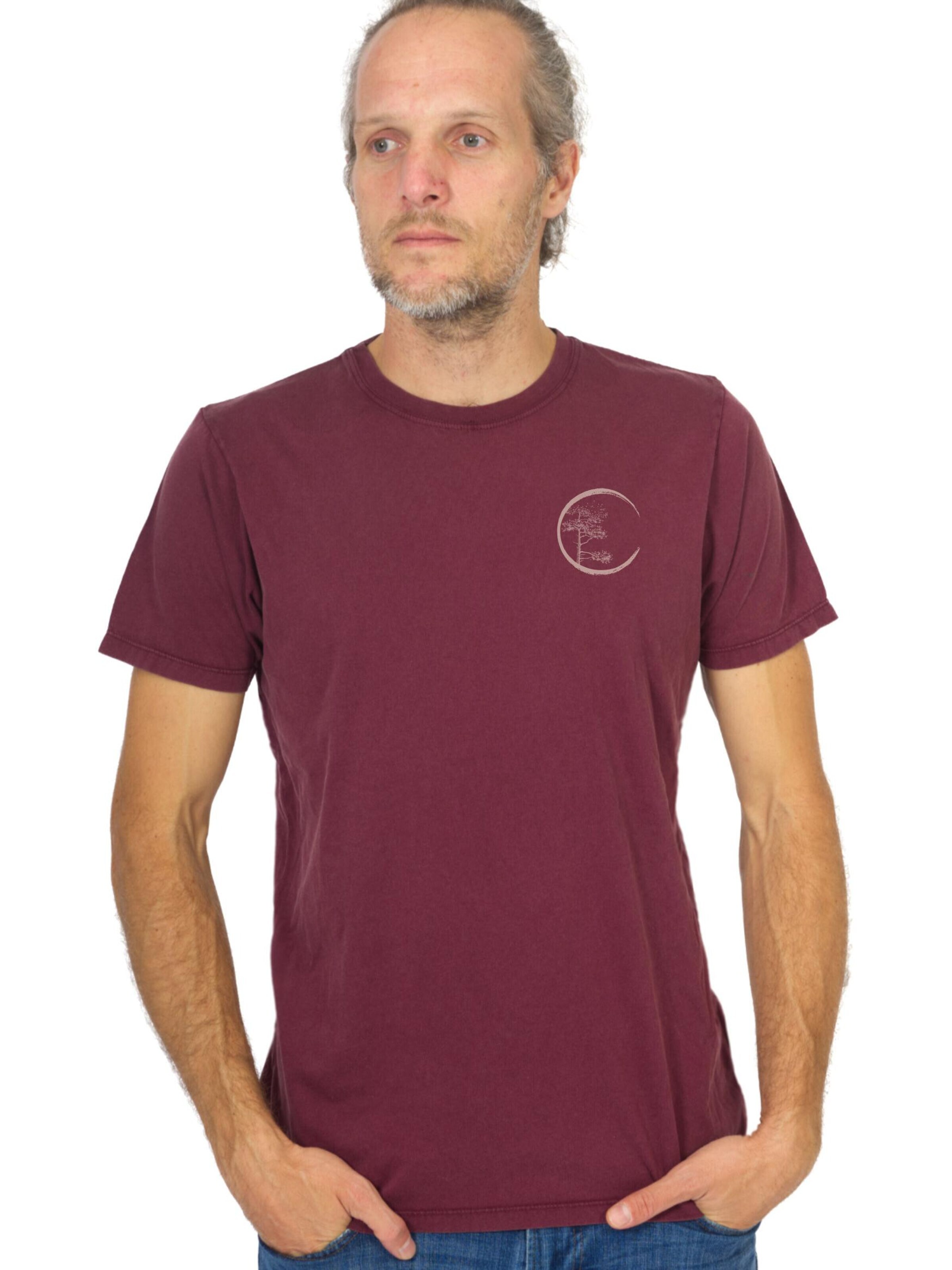 Life-Tree Shirt 'Red Circle' in Red: front