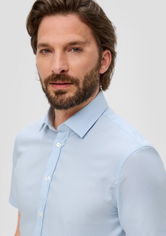 s.Oliver BLACK LABEL Regular fit Button Up Shirt in Blue
