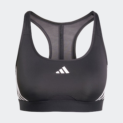 ADIDAS PERFORMANCE Sports bra in Black / White, Item view