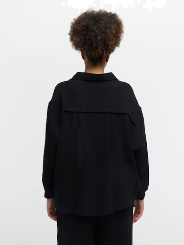 cfab - Camisa 'Musselin Shirt' em preto