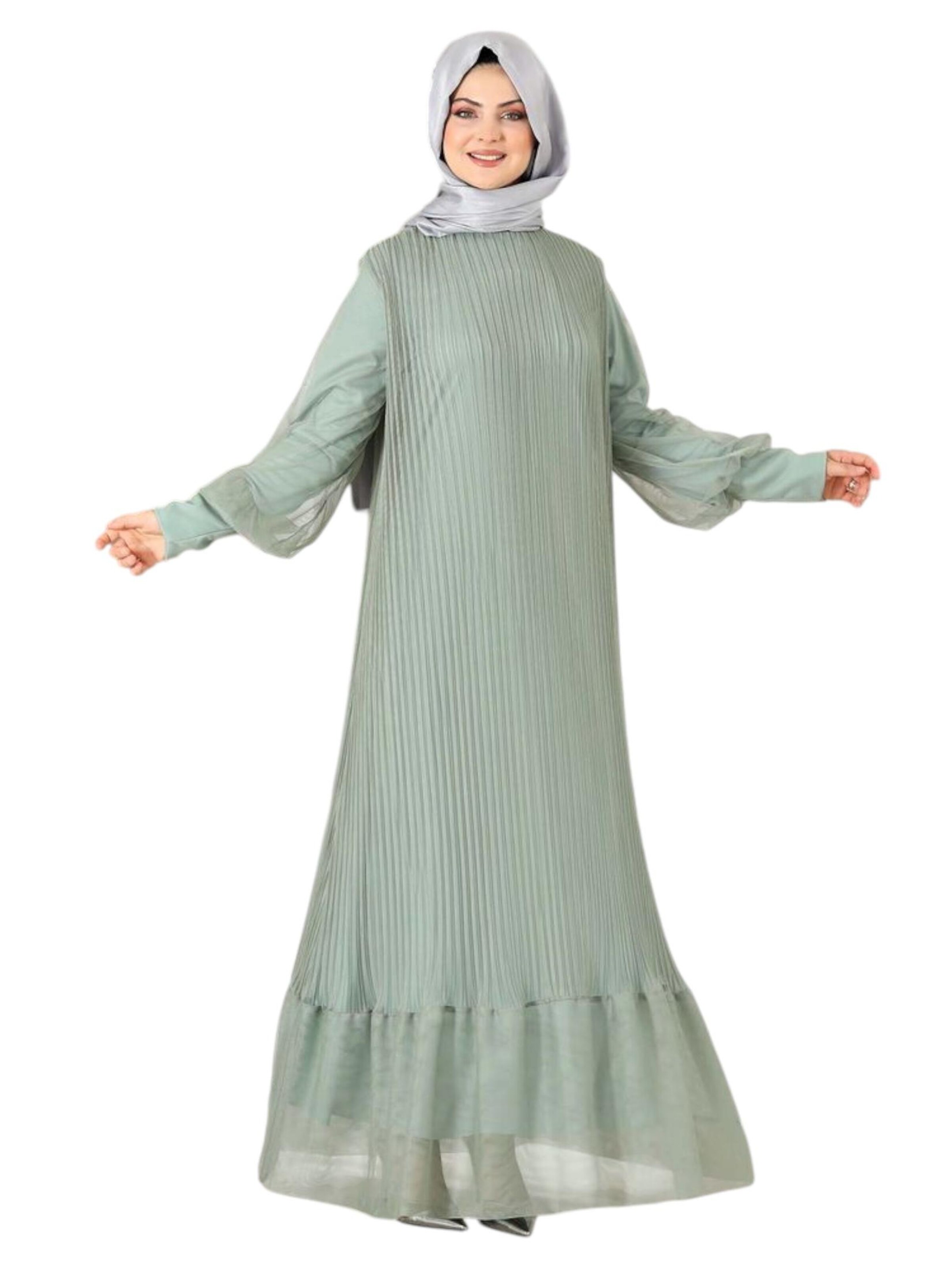 fashionshowcase Festkjole 'BEGÜM' i grøn