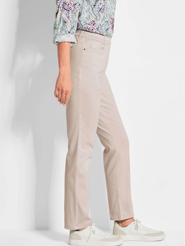 Regular Pantalon 'Louisa' Goldner en gris