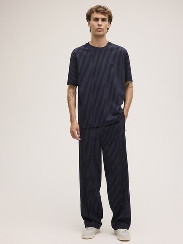 FILA - Camiseta 'PADOLA relaxed pinstripe t-shirt' en azul