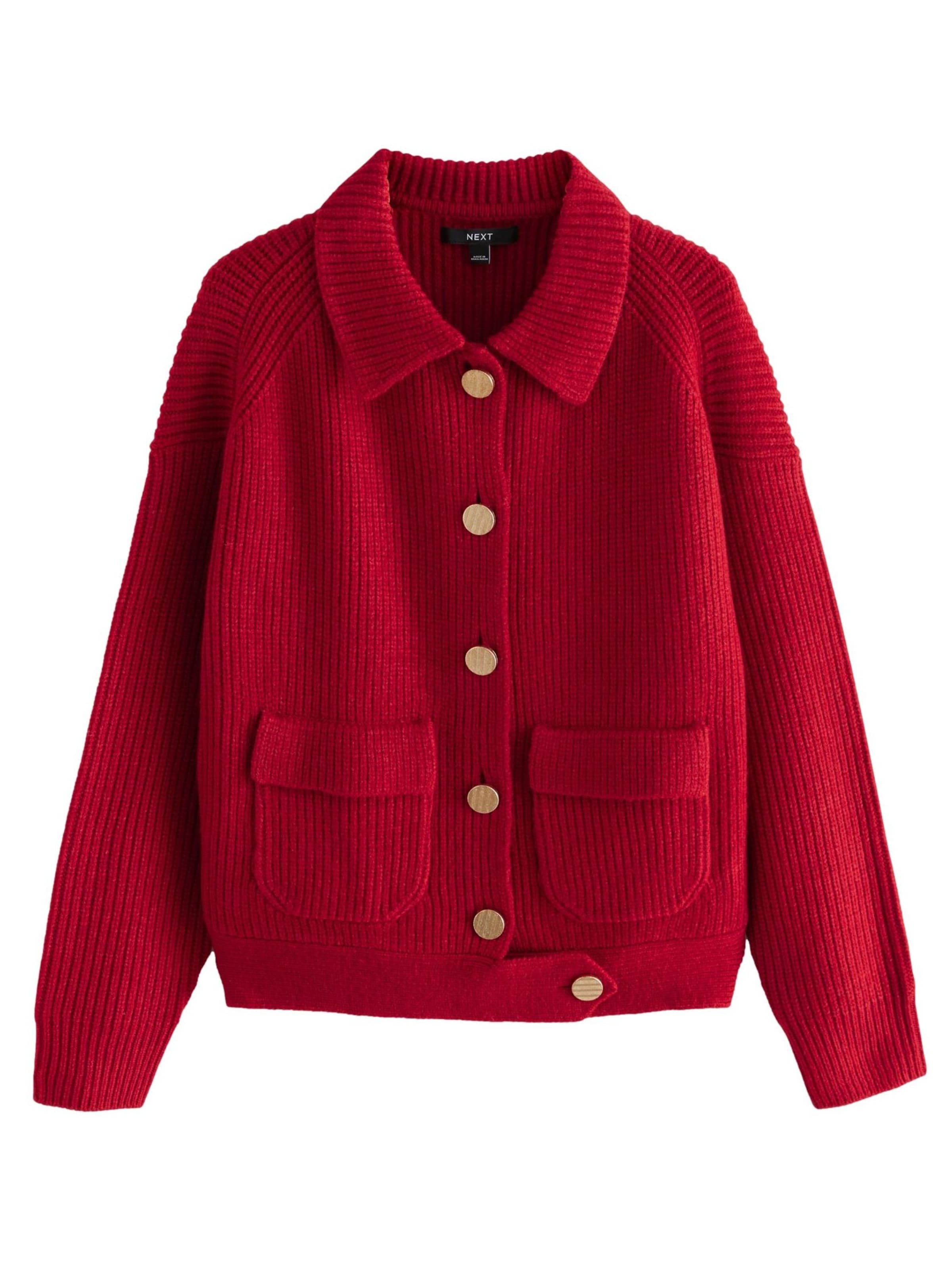 Next Strickjacke in Rot: Vorderseite