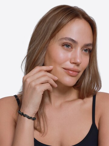 Heideman Armband 'Alya' in Schwarz: Vorderseite