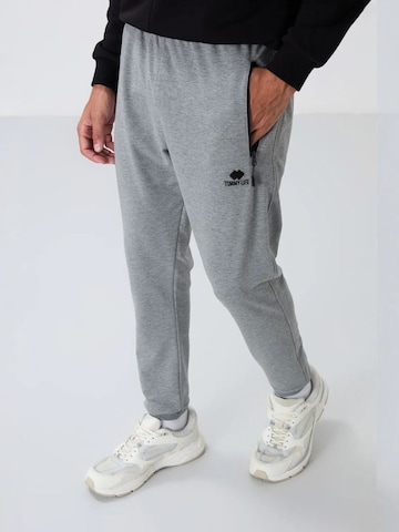 Regular Pantalon de sport Tommy Life en gris : devant