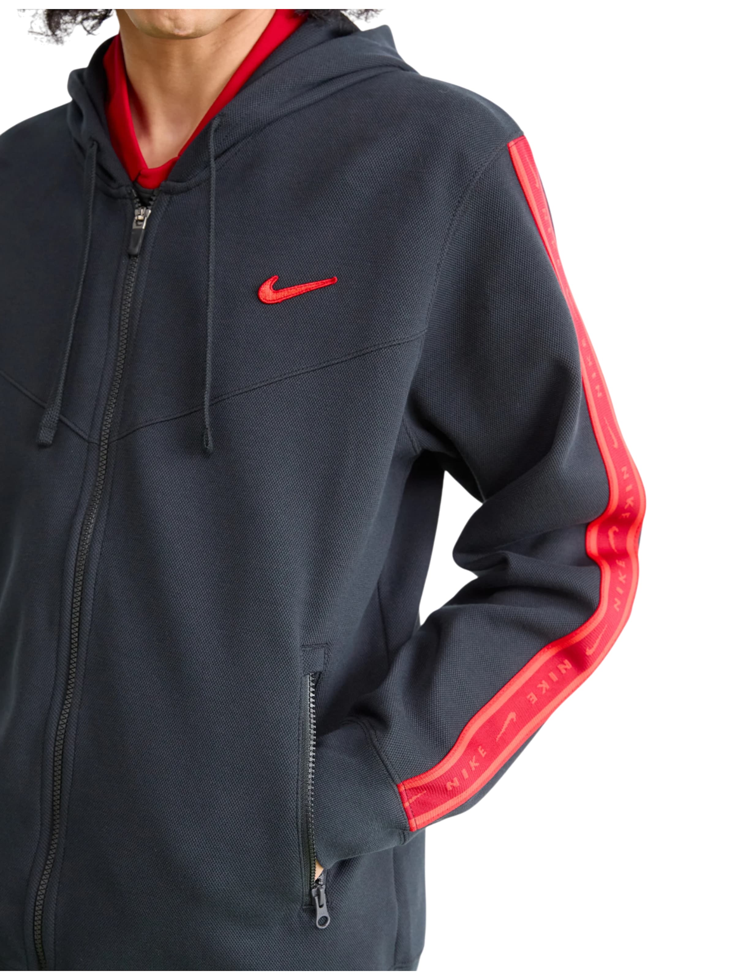 NIKE Sweatvest in Zwart