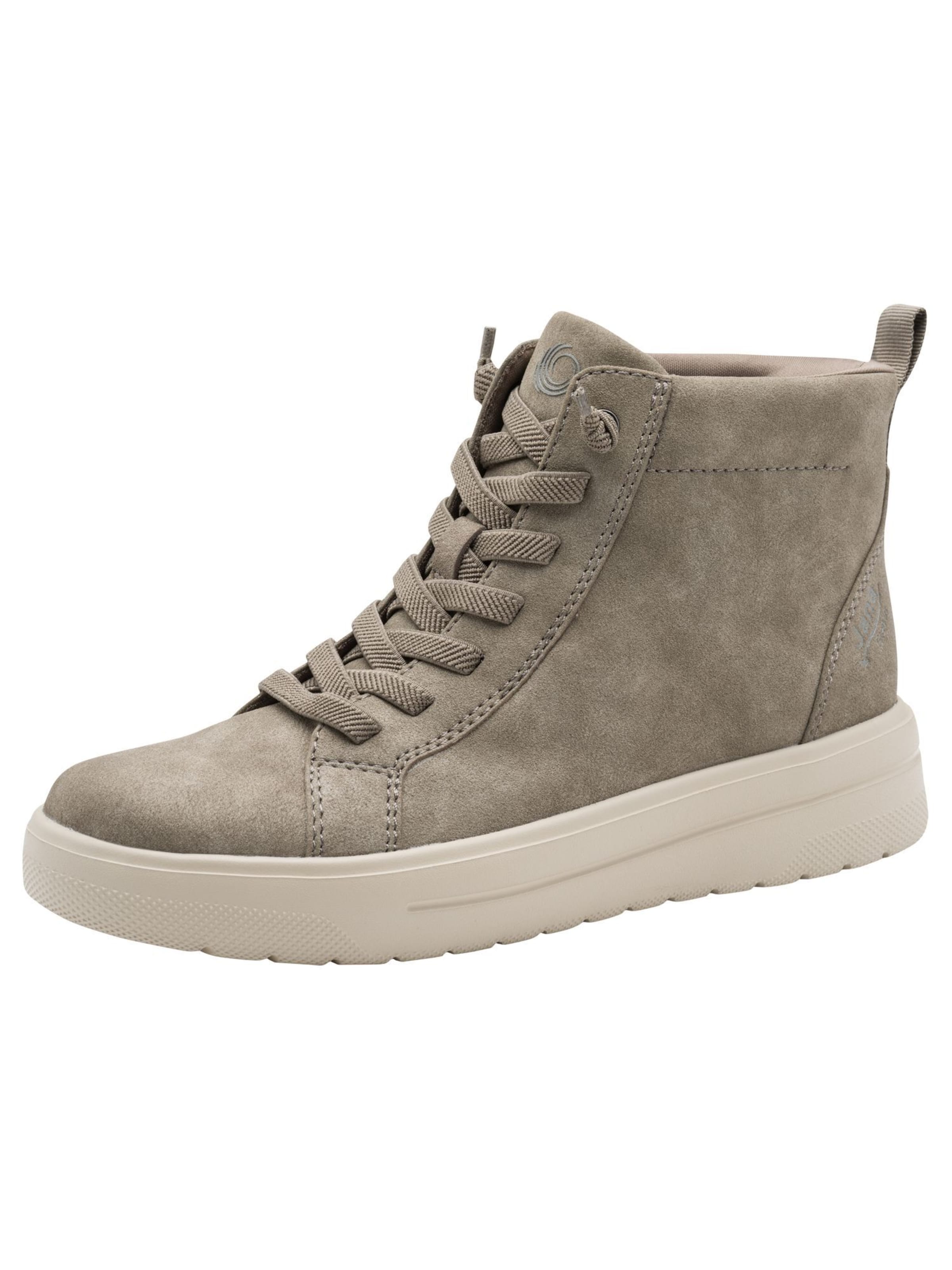 JANA Schnürstiefelette in Grau: Vorderseite