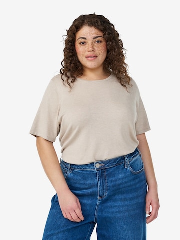 smėlio Zizzi Megztinis 'Cacallie': priekis