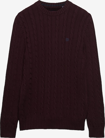 Superdry & Co Sweter w kolorze czerwony: przód