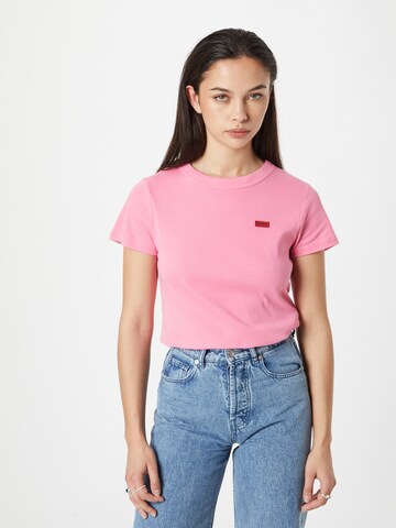 HUGO Red Shirt in Pink: front