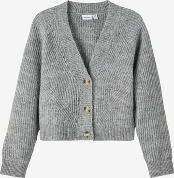 NAME IT Knit Cardigan in Grey: front