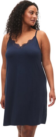 Zizzi Negligé 'LACE' in Blauw