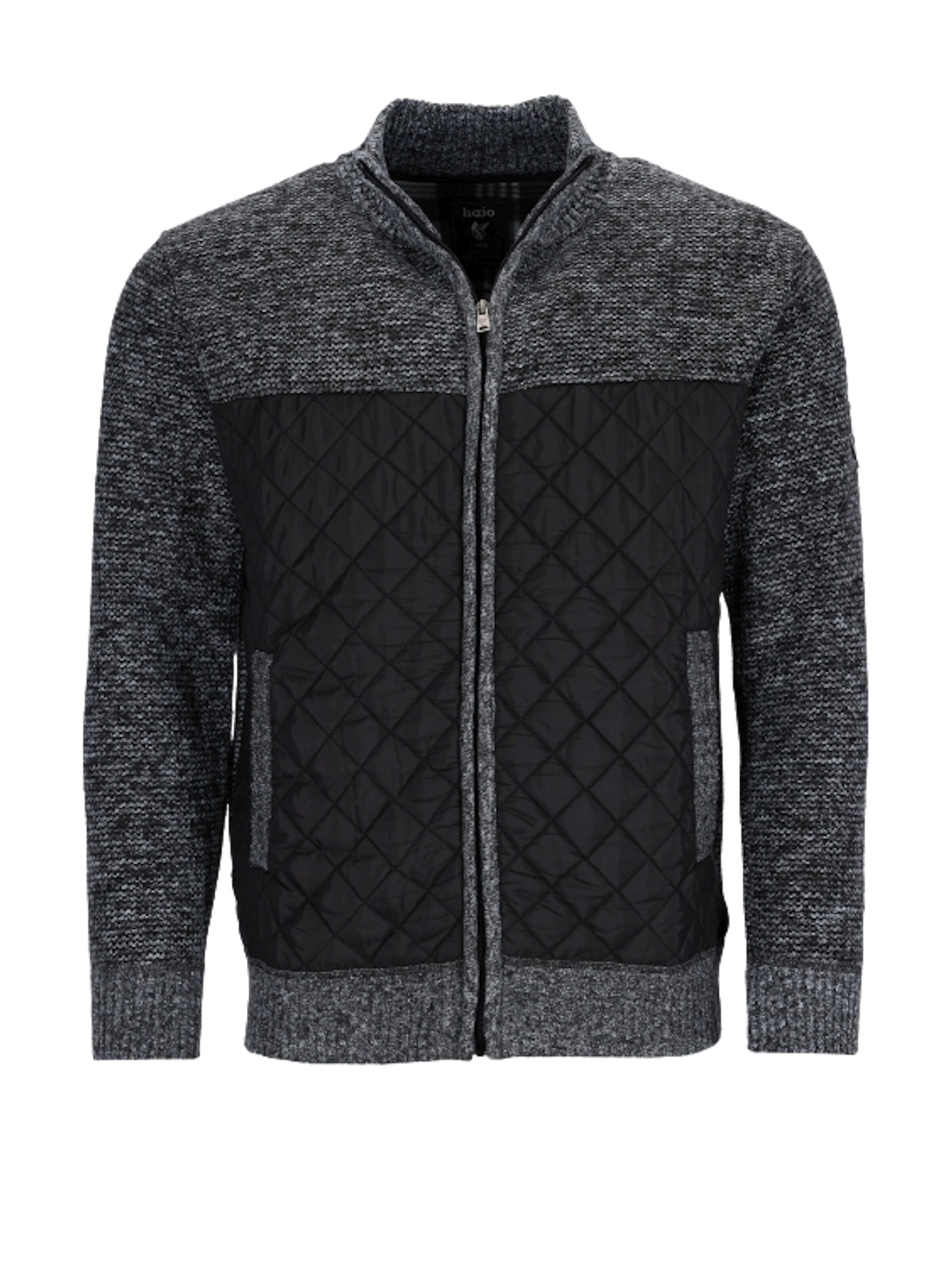 HAJO Strickjacke in Schwarz: Vorderseite