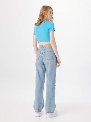 Cotton On جينز واسع جينز بلون أزرق